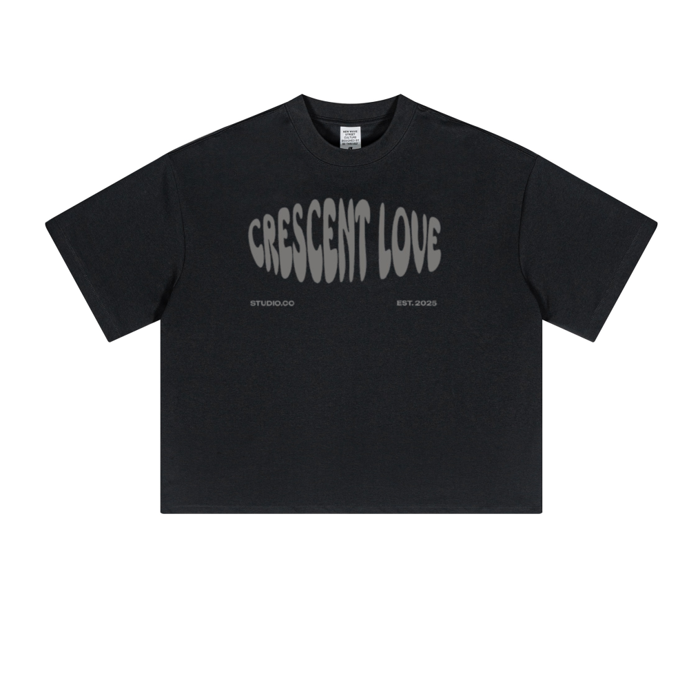 Crescent Love Main Logo Drop Shoulder T Shirt