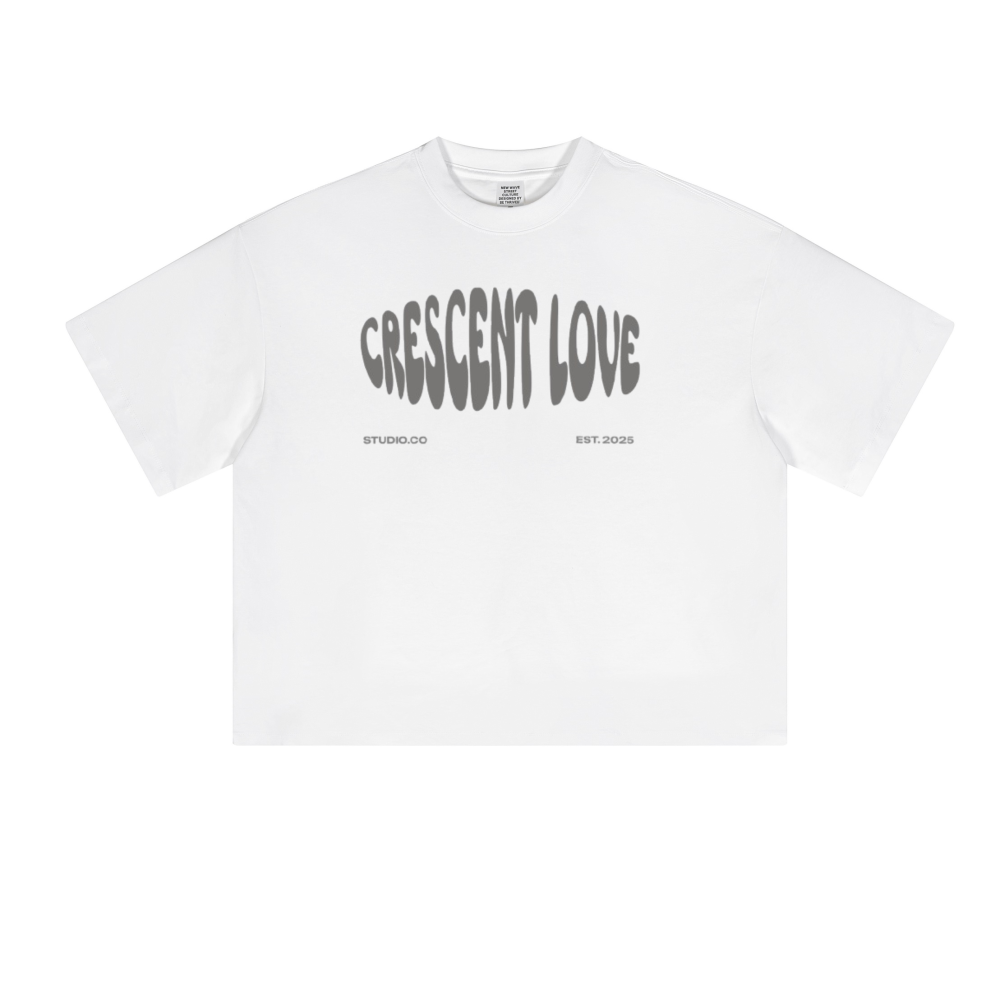 Crescent Love Main Logo Drop Shoulder T Shirt