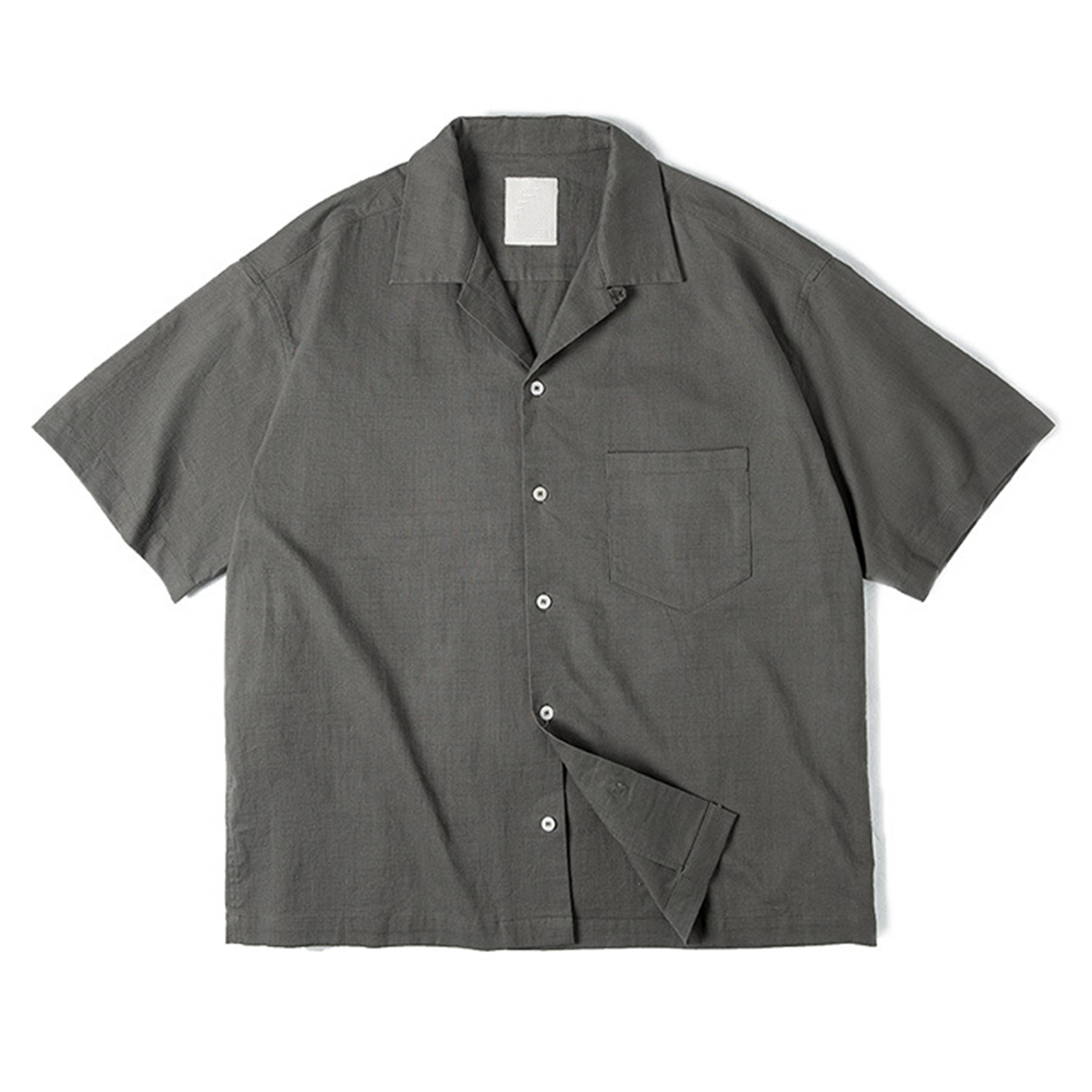 Cuban Collar Crescent Love Studios Flannel