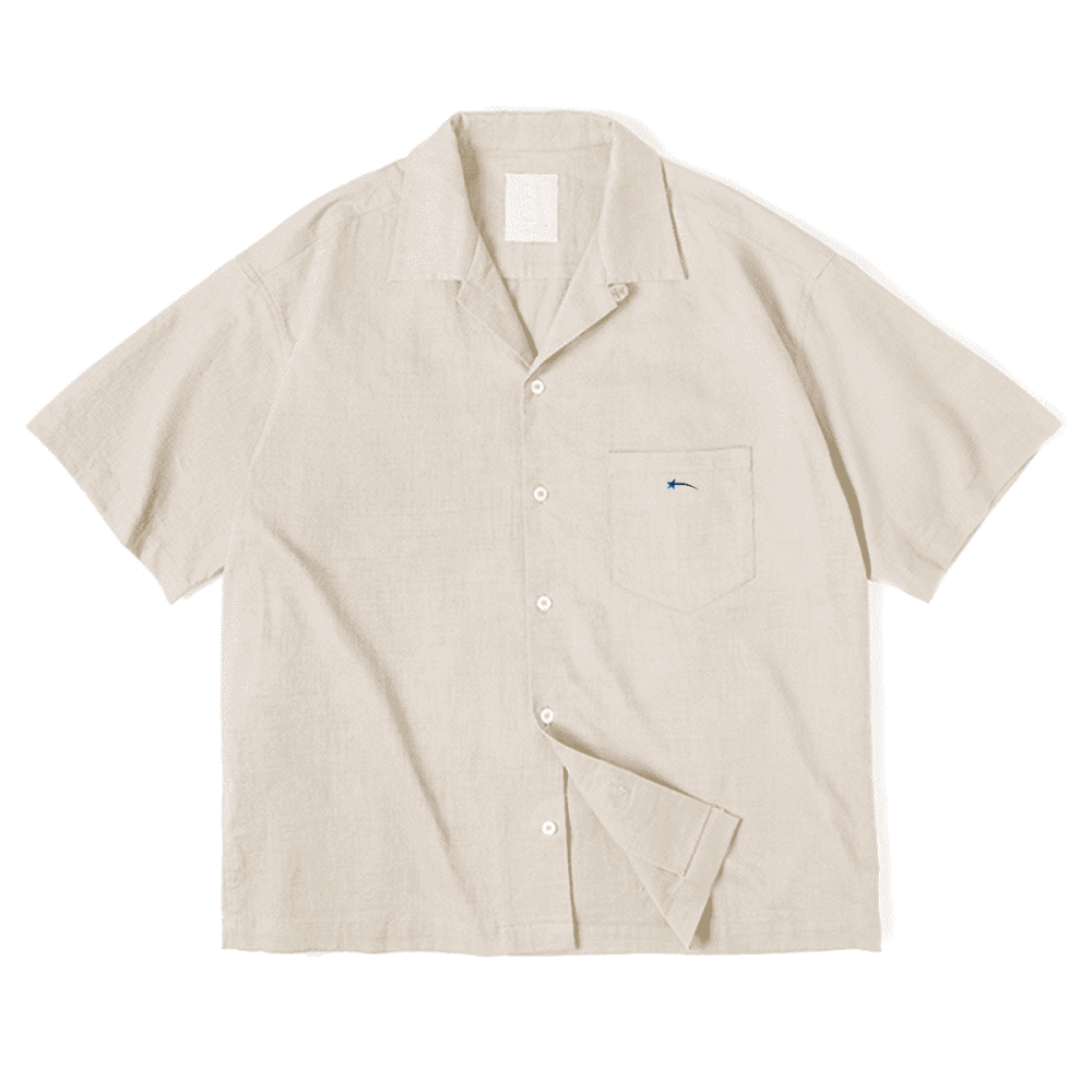 Cuban Collar Crescent Love Studios Flannel