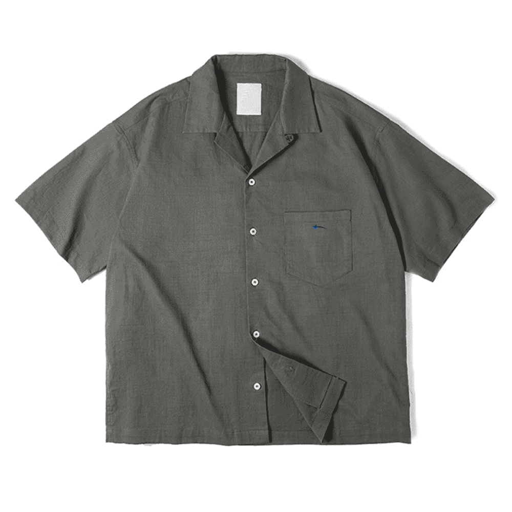 Cuban Collar Crescent Love Studios Flannel