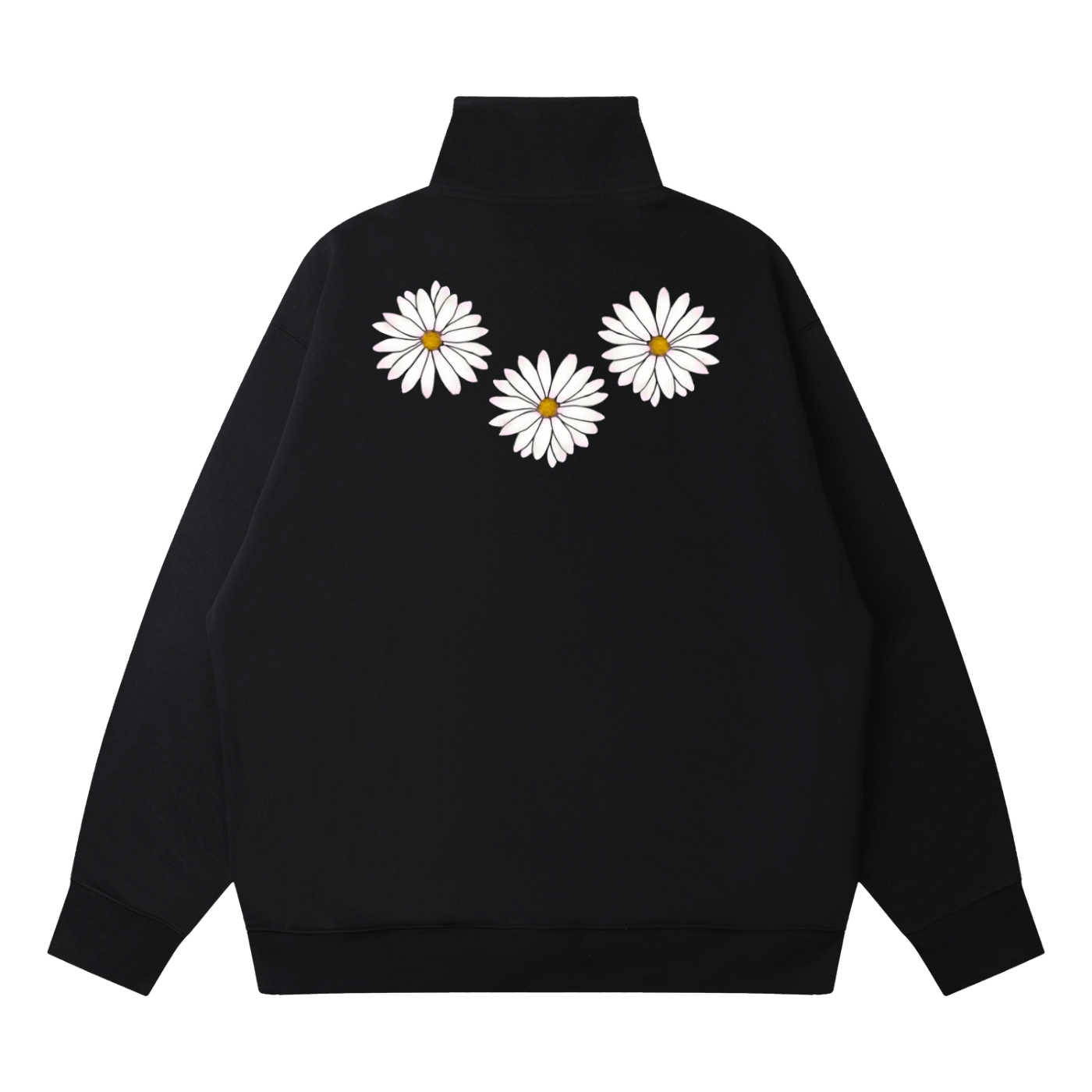 Quarter-Zip Drop Shoulder Sweatshirt