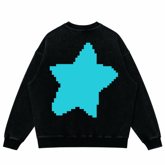 Crescent Love Drop Shoulder Crewneck