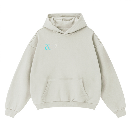 Crescent Love Drop Shoulder Hoodie
