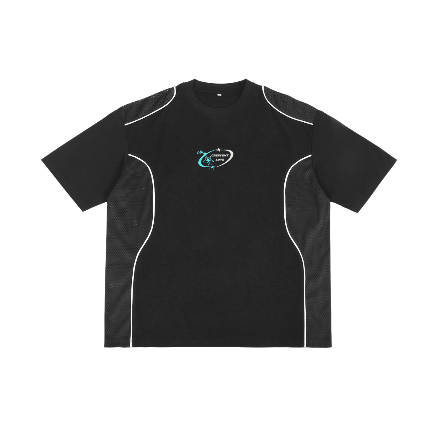 Contrast Piped Panel T-Shirt